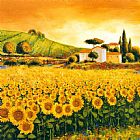 Famous Valley Paintings - Valley of Sunflowers
